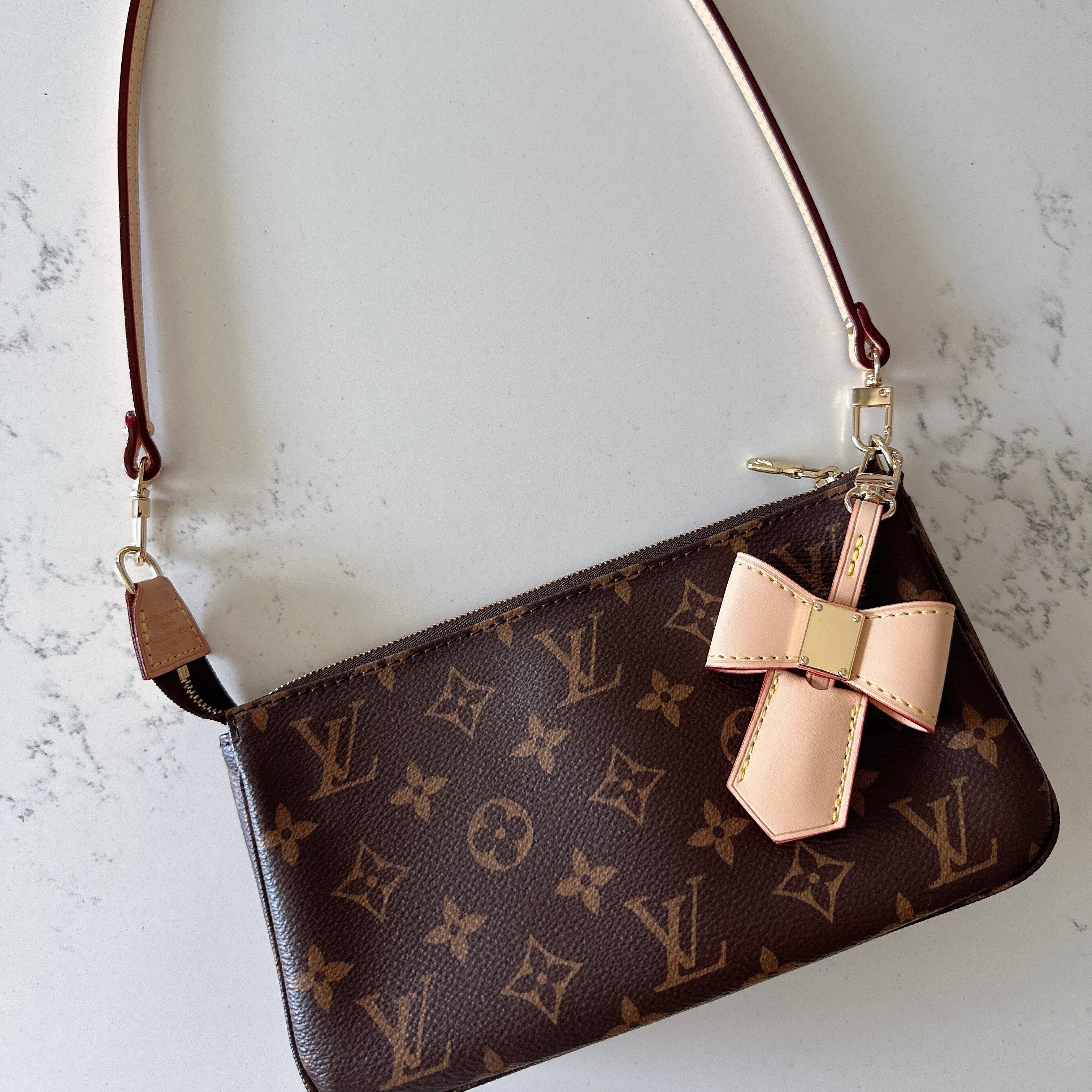 NEW: Bow Leather Luggage Tag and Clochette Replacement