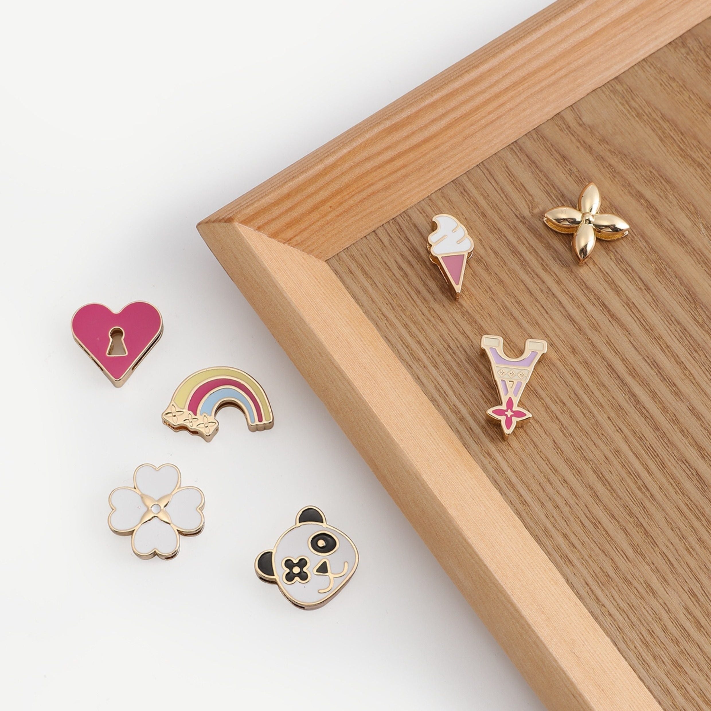 NEW: Mini Leather Strap and Charms for Bag Personalization