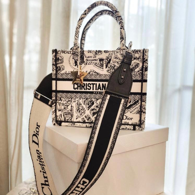 Mini Dior Dior Book Tote Inspired Bag Christian Dior Embroidered