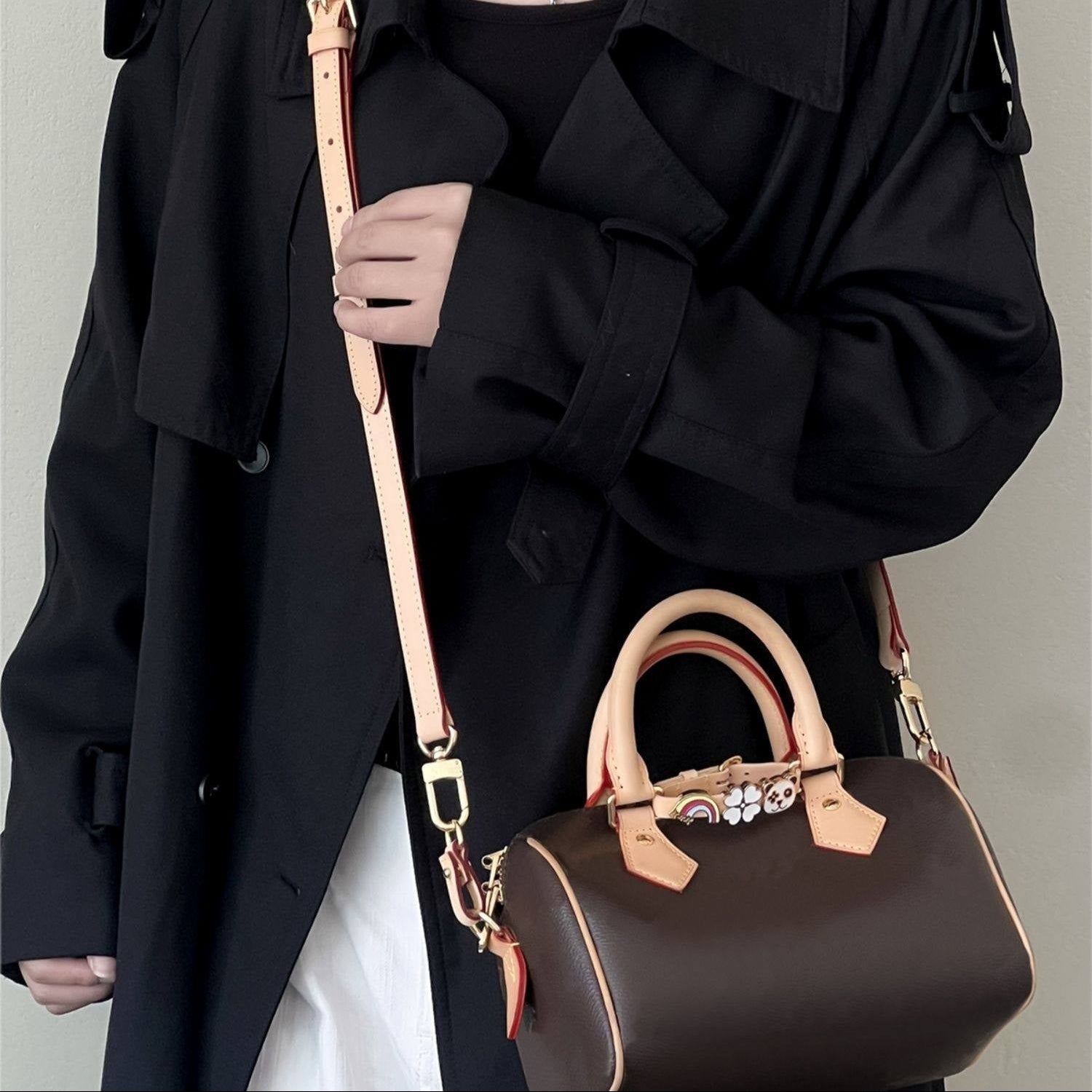 NEW: Mini Leather Strap and Charms for Bag Personalization