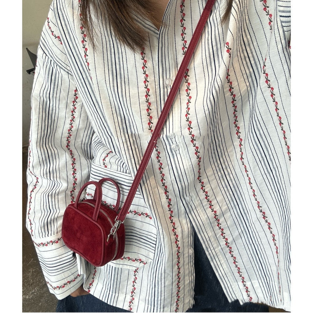 Mini Bowling Crossbody Bag / Bag Charm