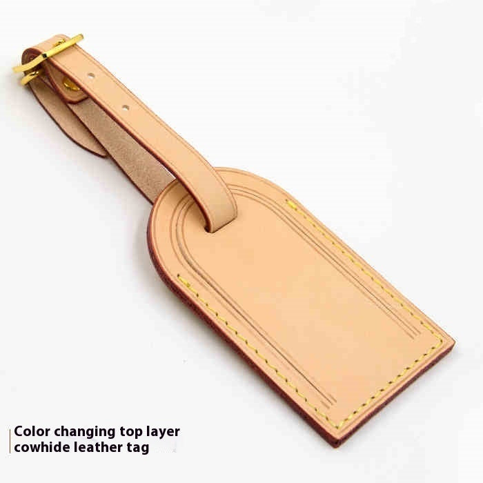 Leather Luggage Tag and Clochette Replacement