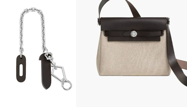 射*文様 HERMÈS HERBAG MM エルメス エールバッグ MM 替えバ Hermès Herbag Conversion Kit | Crossbody Strap Accessories