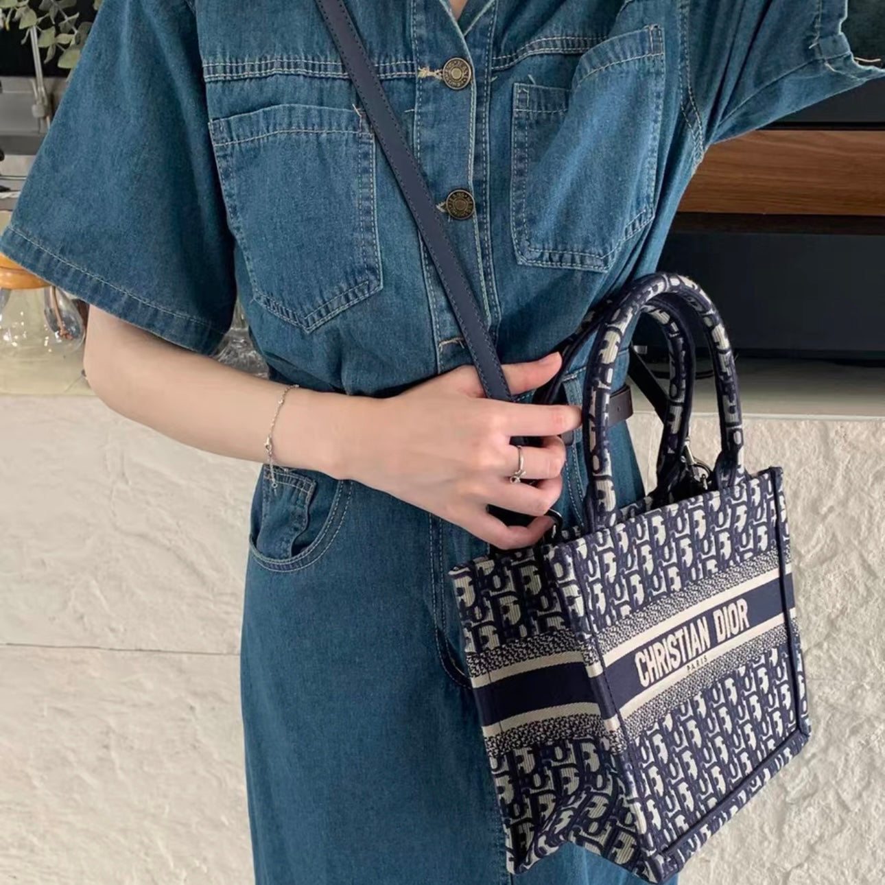 Dior book tote strap Clearance