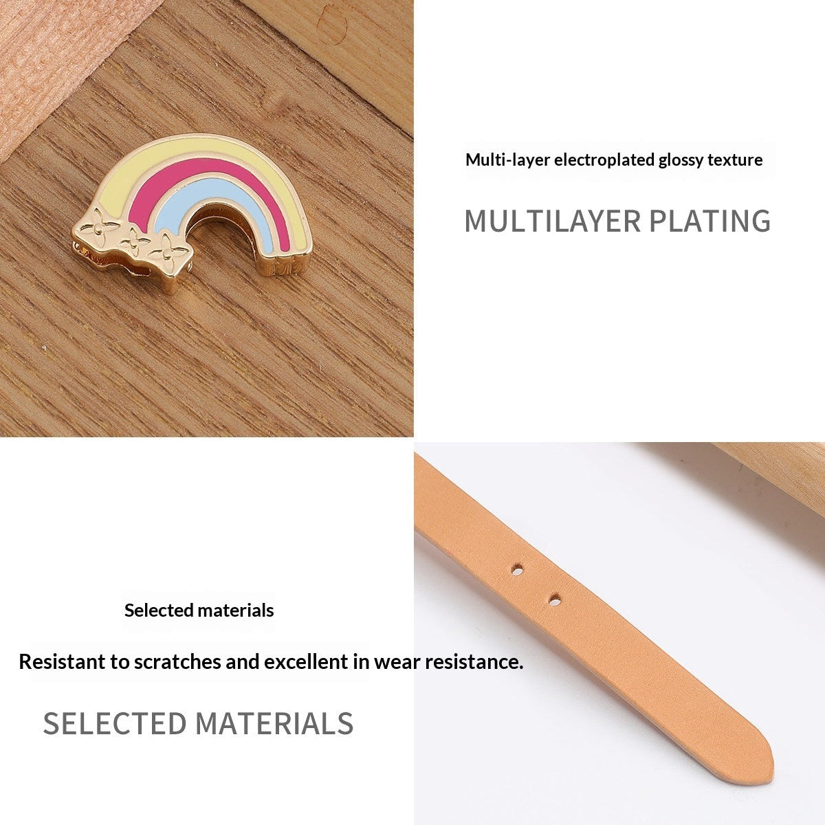 NEW: Mini Leather Strap and Charms for Bag Personalization