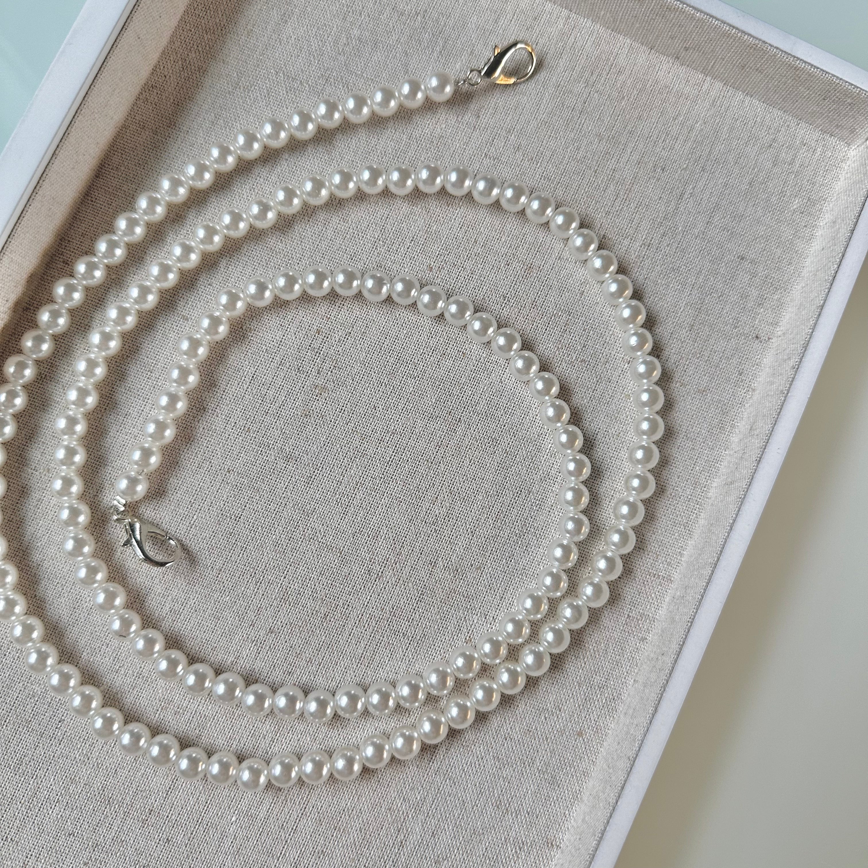 Steel Wired Pearl Strap