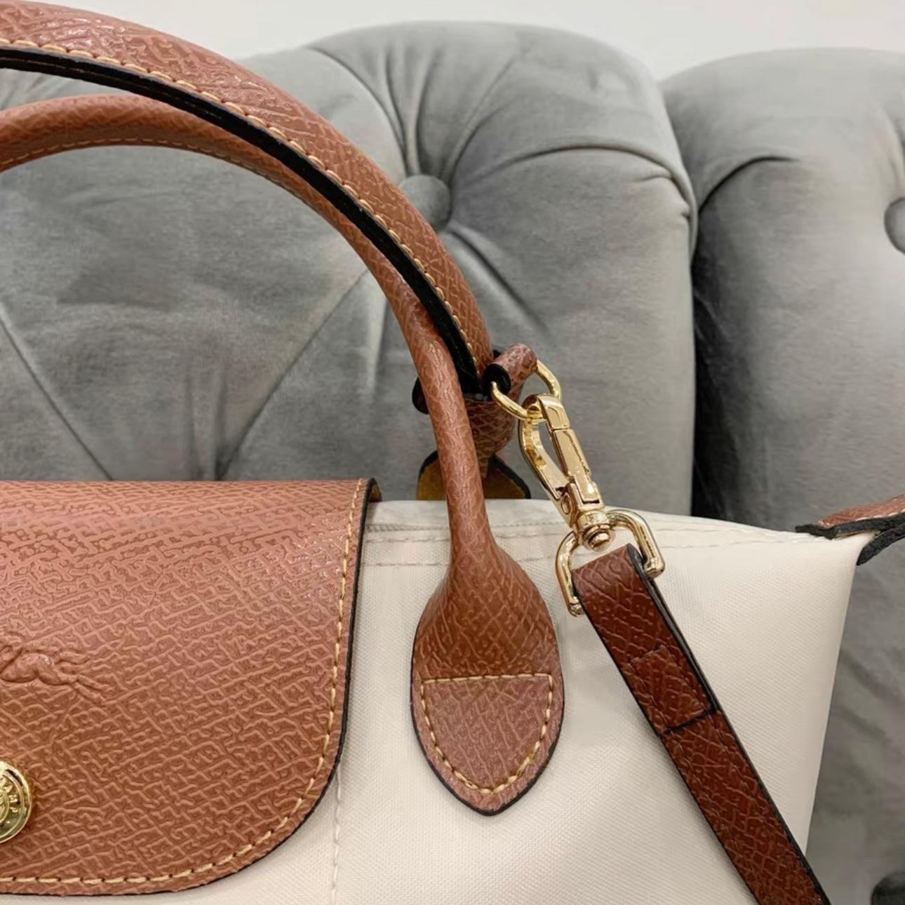 Longchamp le discount pliage small beige