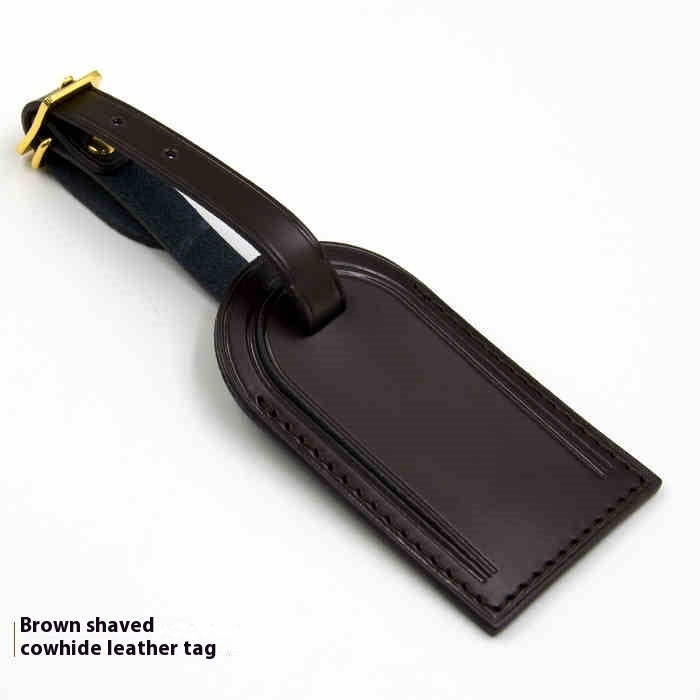 Leather Luggage Tag and Clochette Replacement