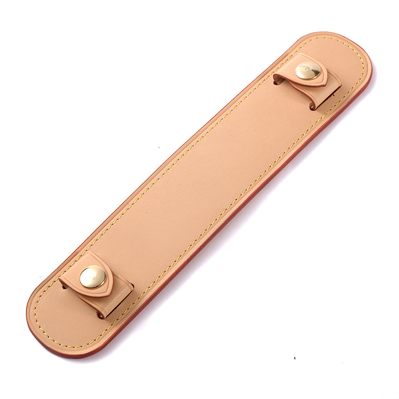 Vachetta Leather Adjustable Crossbody Shoulder Pad Real 